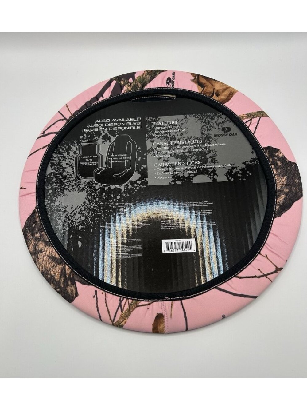 Mossy Oak Pink Camo MSW4407 Neoprene Steering Wheel Cover New Camouflage Car - Picture 2 of 10